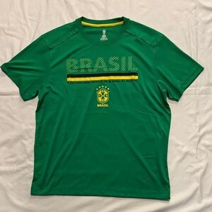 Brasil Men's National Team Short Sleeve Performance Pre-match Warm Up Tee